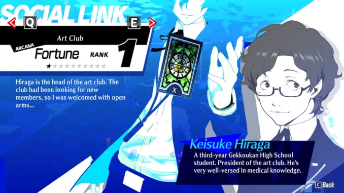 Persona Reload Keisuke Hiraga The Fortune Social Link Guide