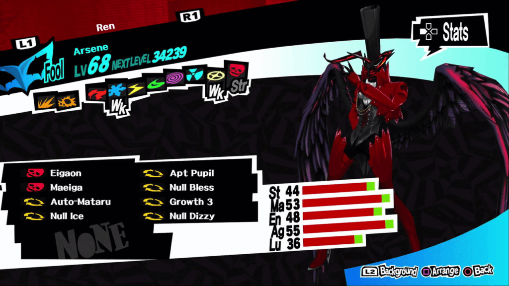 Persona 5 Royal - Arsene Persona Stats, Skills, and How to Fuse