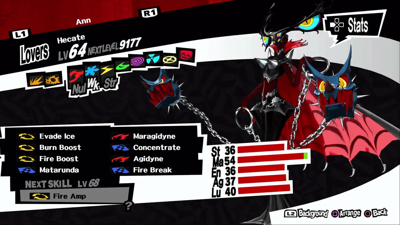 Persona 5 Royal - Hecate Persona Stats, Skills, and How to Fuse