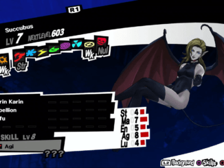 Persona 5 / Persona 5 Royal - Succubus Persona Stat and Skills