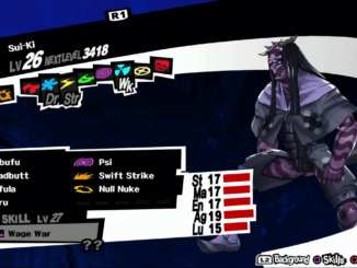 Persona 5 / Persona 5 Royal - Sui-Ki Persona Stat and Skills