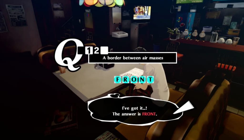 Persona 5 Royal - Crossword Puzzle Answer 6/30