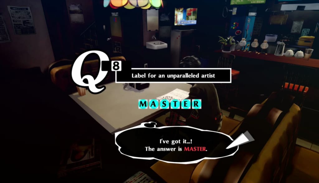 Persona 5 Royal - Crossword Puzzle Answer 6/3
