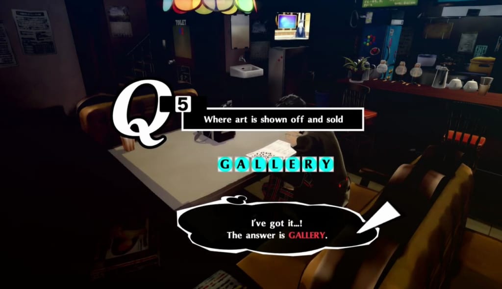 Persona 5 Royal - Crossword Puzzle Answer 5/18