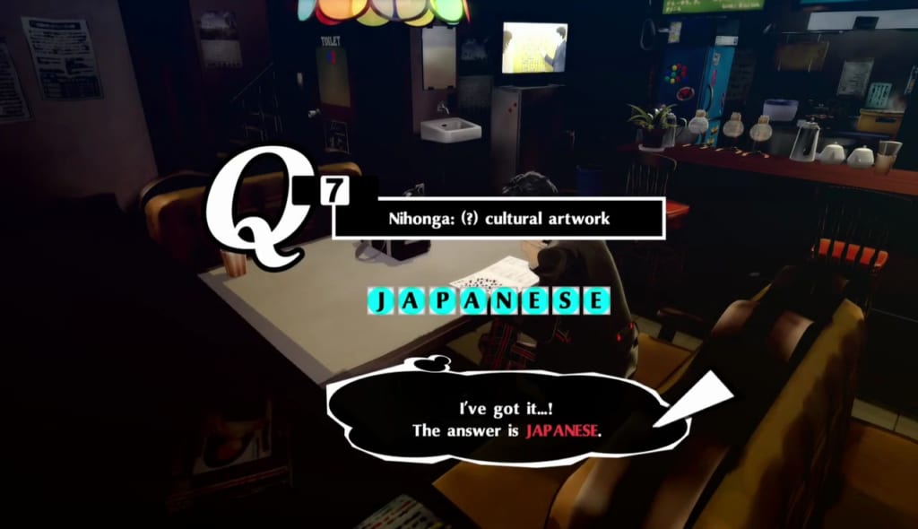 Persona 5 Royal - Crossword Puzzle Answer 5/31