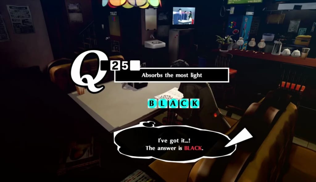 Persona 5 Royal - Crossword Puzzle Answer Answer 10/6