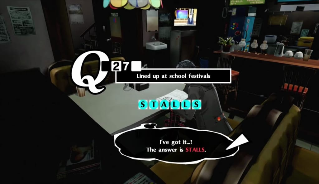Persona 5 Royal - Crossword Puzzle Answer 10/31