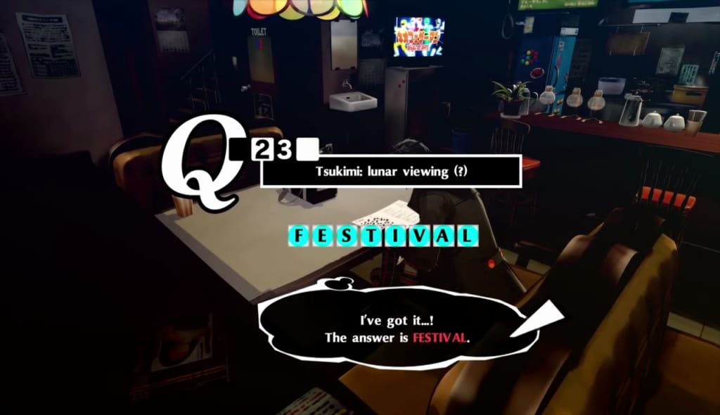 Persona 5 Royal - Crossword Puzzle Answer 9/19