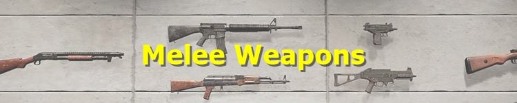 PUBG Melee Weapons