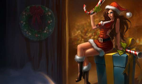 Candy Cane Miss Fortune Champion Skin