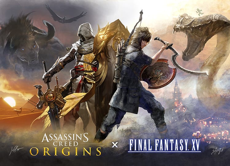 Assassin's Creed Festival main promotional image featuring Bayek and Noctis. 