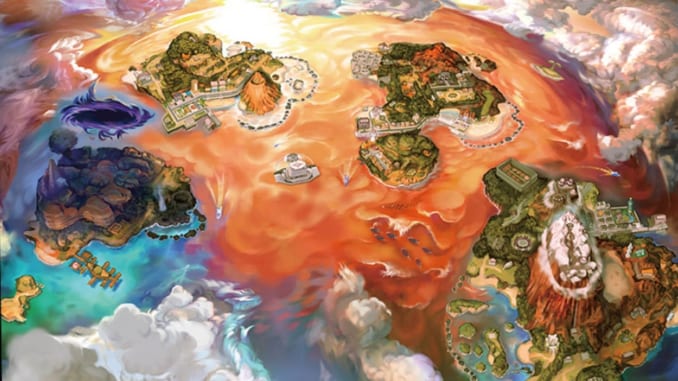 An image suggesting that there will be a new island in Alola for Pokemon Ultra Sun and Moon