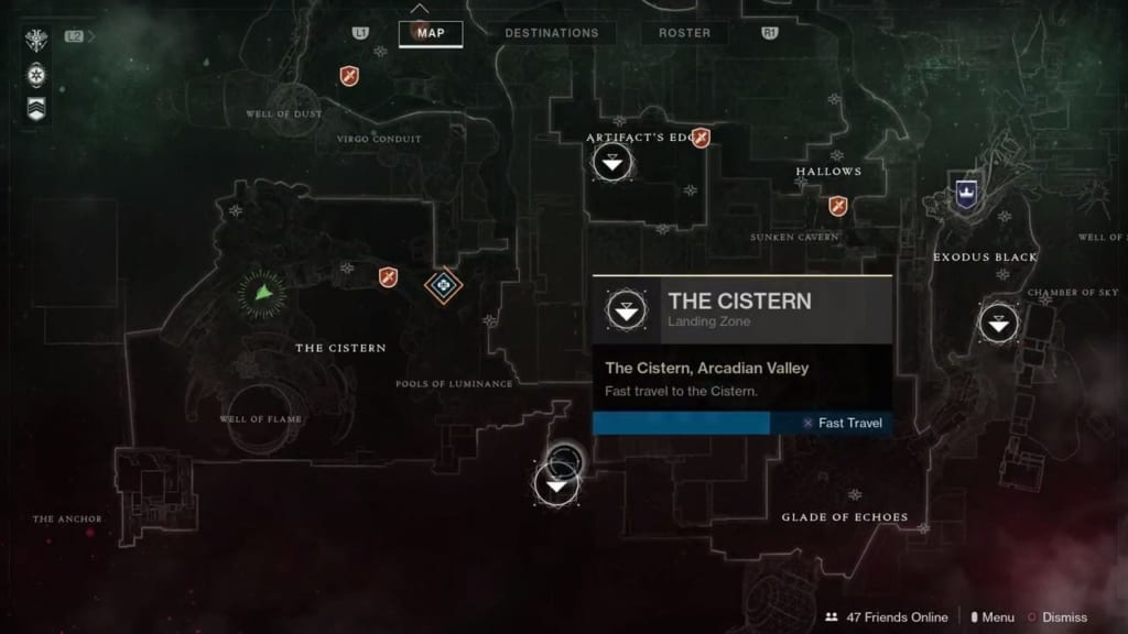 The Cistern Lost Sectors Locations 1