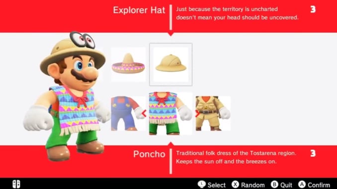 Super Mario Odyssey Hats