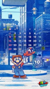 Super Mario Odyssey Calendar