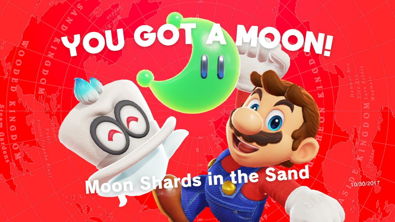 Moon Shards in the Sand
