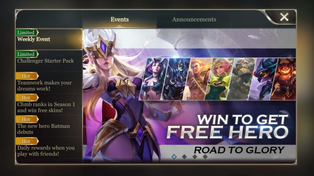 Arena of Valor Events
