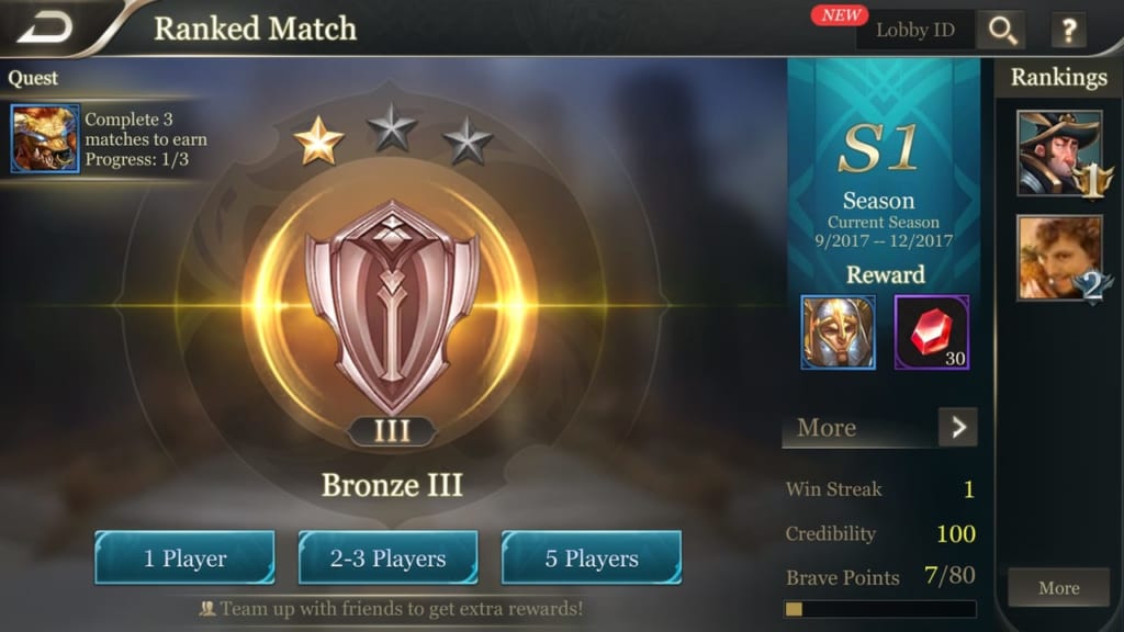 Arena of Valor Ranked Match