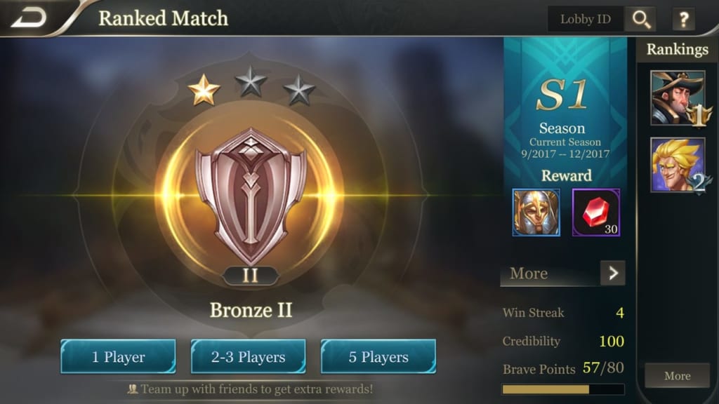 Arena of Valor Ranked Play
