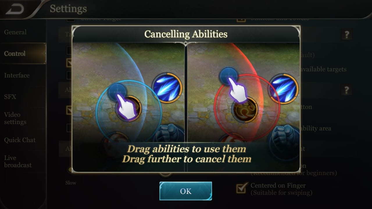 Arena of Valor Ability Cancelling