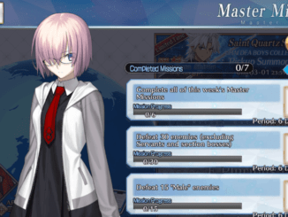 FGO Master Missions - February 26 ~ March 3