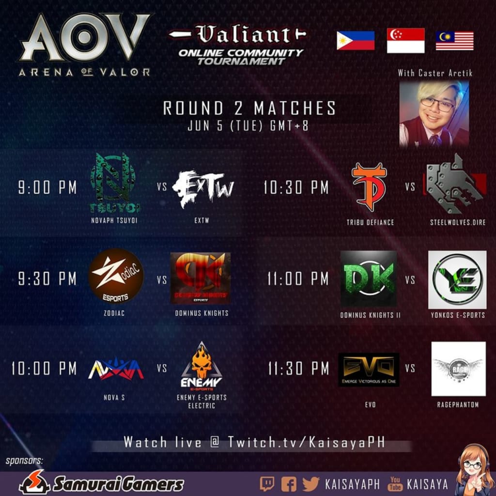 AOV Valiant Online Community Tournament Day 2