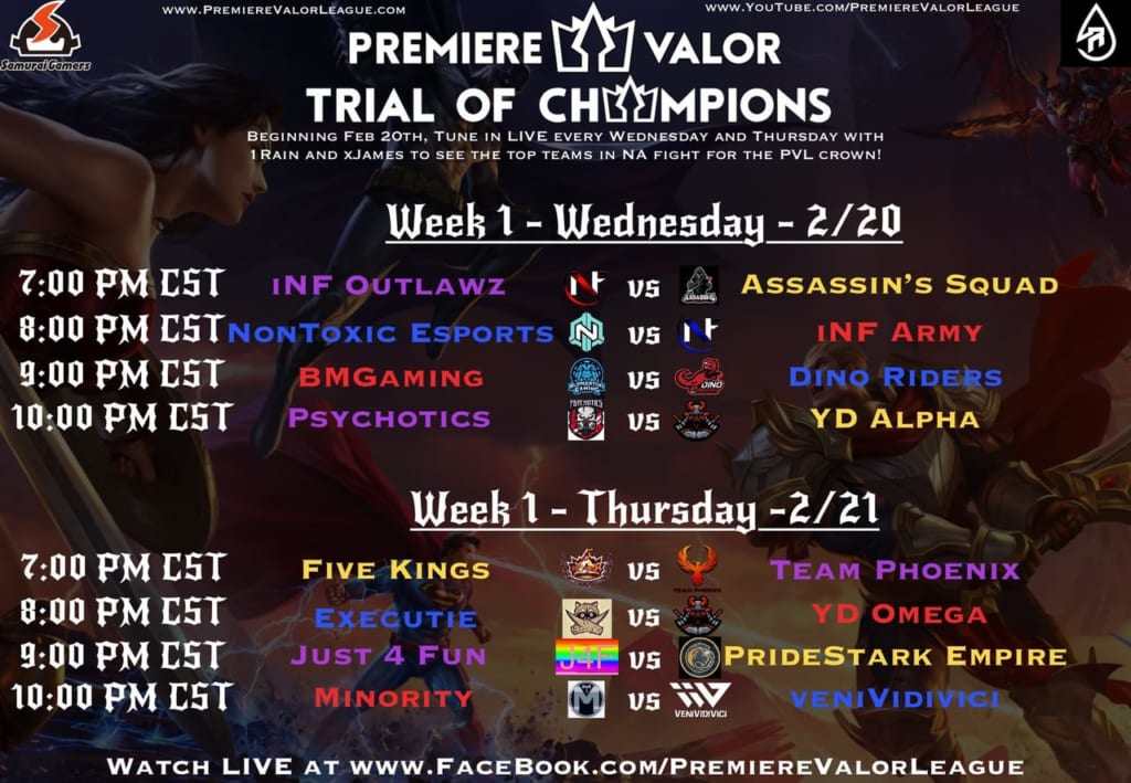 Premiere Valor League - S2 Week 1