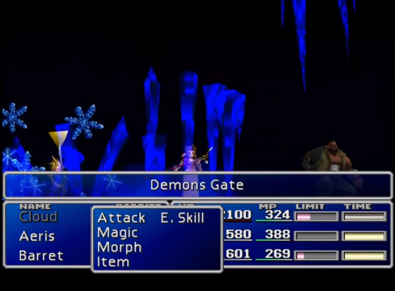 FFVII Demon's Gate Cave-In