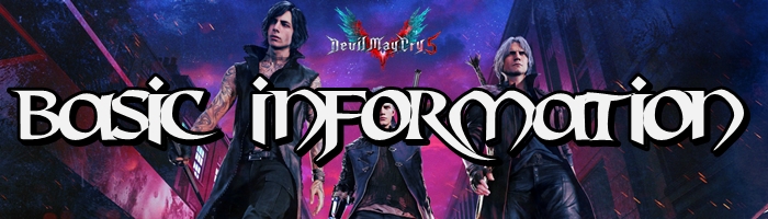 Devil May Cry 5 - Basic Information Banner