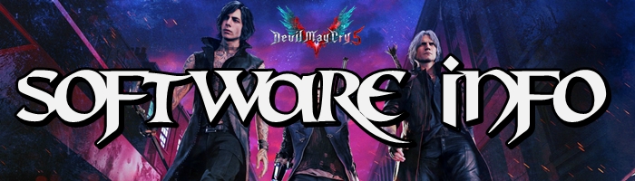 Devil May Cry 5 - Software Information Banner