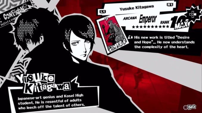 Persona 5 Royal - Yusuke Kitagawa, the Emperor, Confidant Abilities and ...