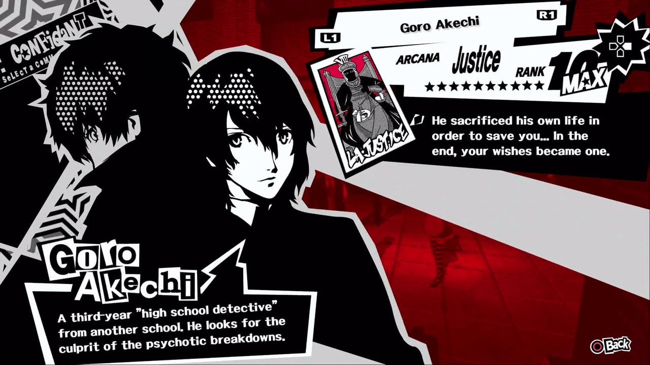 Persona 5 Royal - Goro Akechi, the Justice, Confidant Abilities and Guide