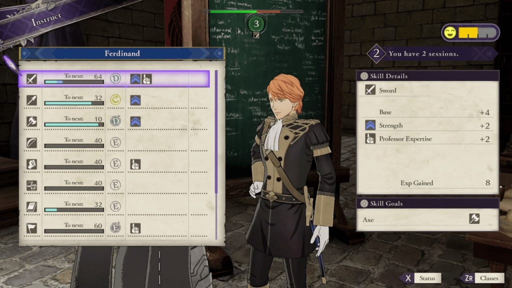 Fire Emblem: Three Houses - Tutoring Strengths and Weaknesses of Playable Characters