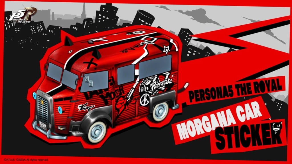Persona 5 / Persona 5 Royal - Morgana Car New Sticker