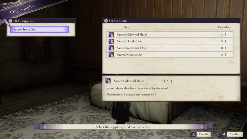 Fire Emblem: Three Houses - New Supply Items