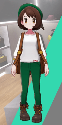 Pokemon Sword and Shield - Wedgehurst Boutique Skinny Trousers Green