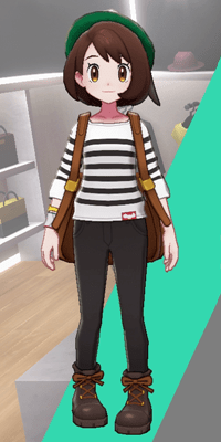 Pokemon Sword and Shield - Wedgehurst Boutique Stripped Top Black