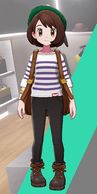 Pokemon Sword and Shield - Wedgehurst Boutique Stripped Top Purple