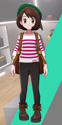 Pokemon Sword and Shield - Wedgehurst Boutique Stripped Top Pink