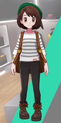 Pokemon Sword and Shield - Wedgehurst Boutique Stripped Top Gray