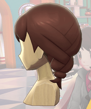 Pokemon Sword and Shield - Hair Salon Braided Pigtails Side