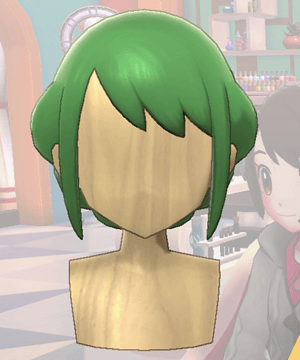 Pokemon Sword and Shield - Hair Salon Tint Green