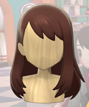 Pokemon Sword and Shield - Hair Salon Long and Straight Front