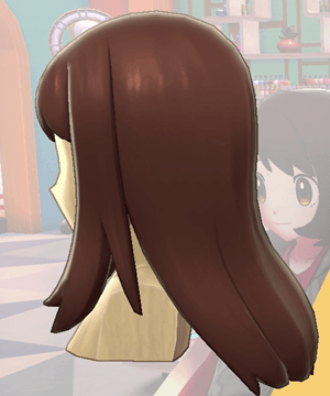 Pokemon Sword and Shield - Hair Salon Long and Straight Side