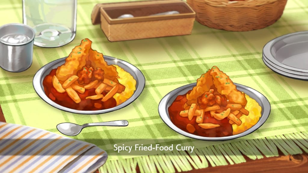 Pokemon Sword and Shield - Spicy Fried-Food Curry