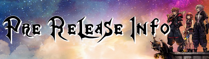 Kingdom Hearts 3 Re:Mind - Pre-Release Information