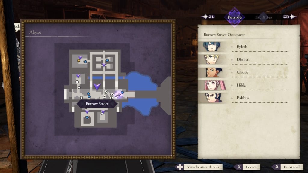 Fire Emblem: Three Houses - Abyss Map and Facilities