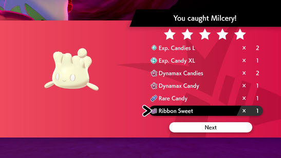 Pokemon Sword and Shield - Catch Special Milcery in Max Raid Battles