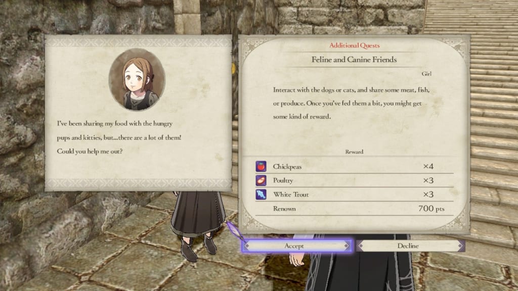 Fire Emblem: Three Houses - Feline and Canine Friends Quest