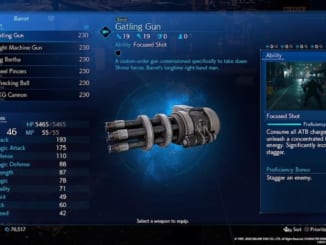 Final Fantasy 7 Remake / FF7 Remake - Gatling Gun Information